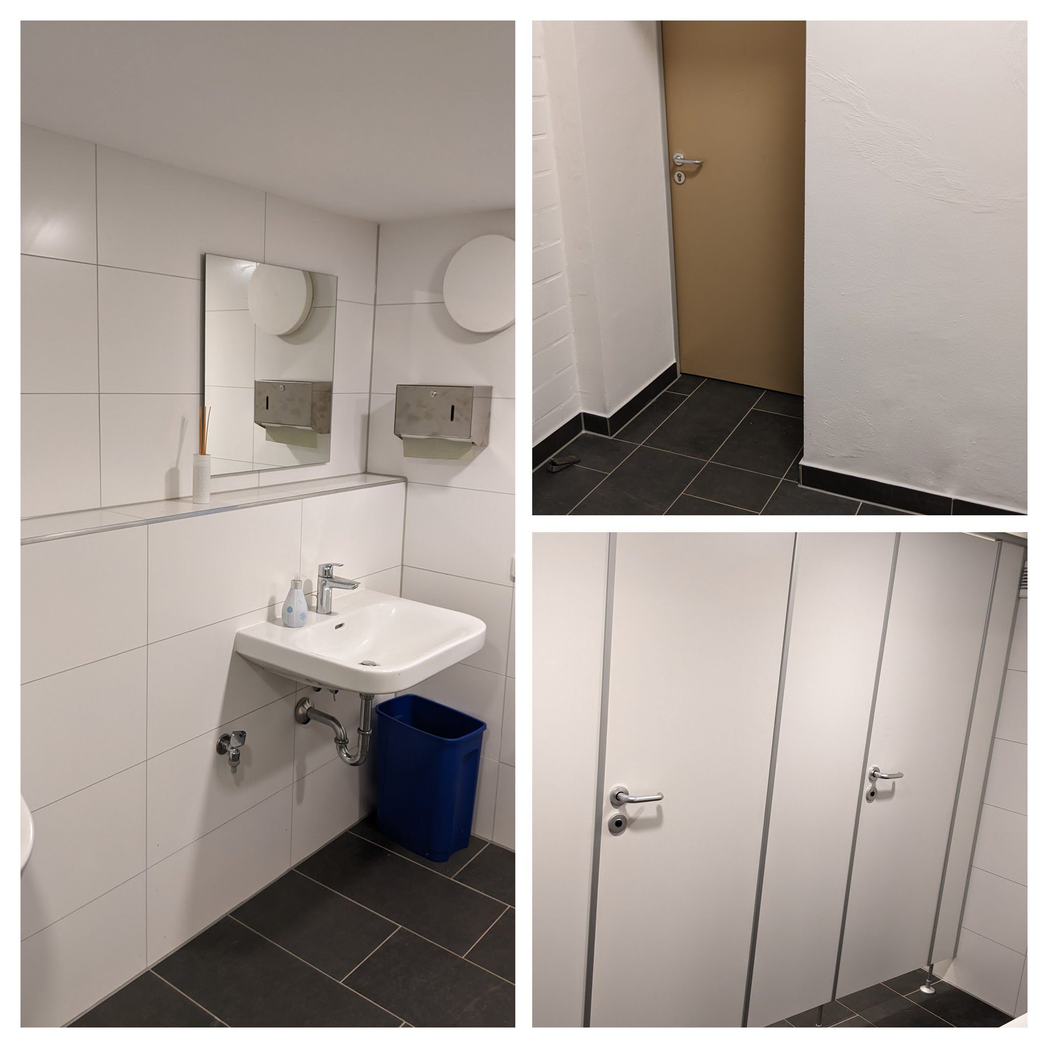 Eingangsbereich und Sanitäranlagen Konradkeller