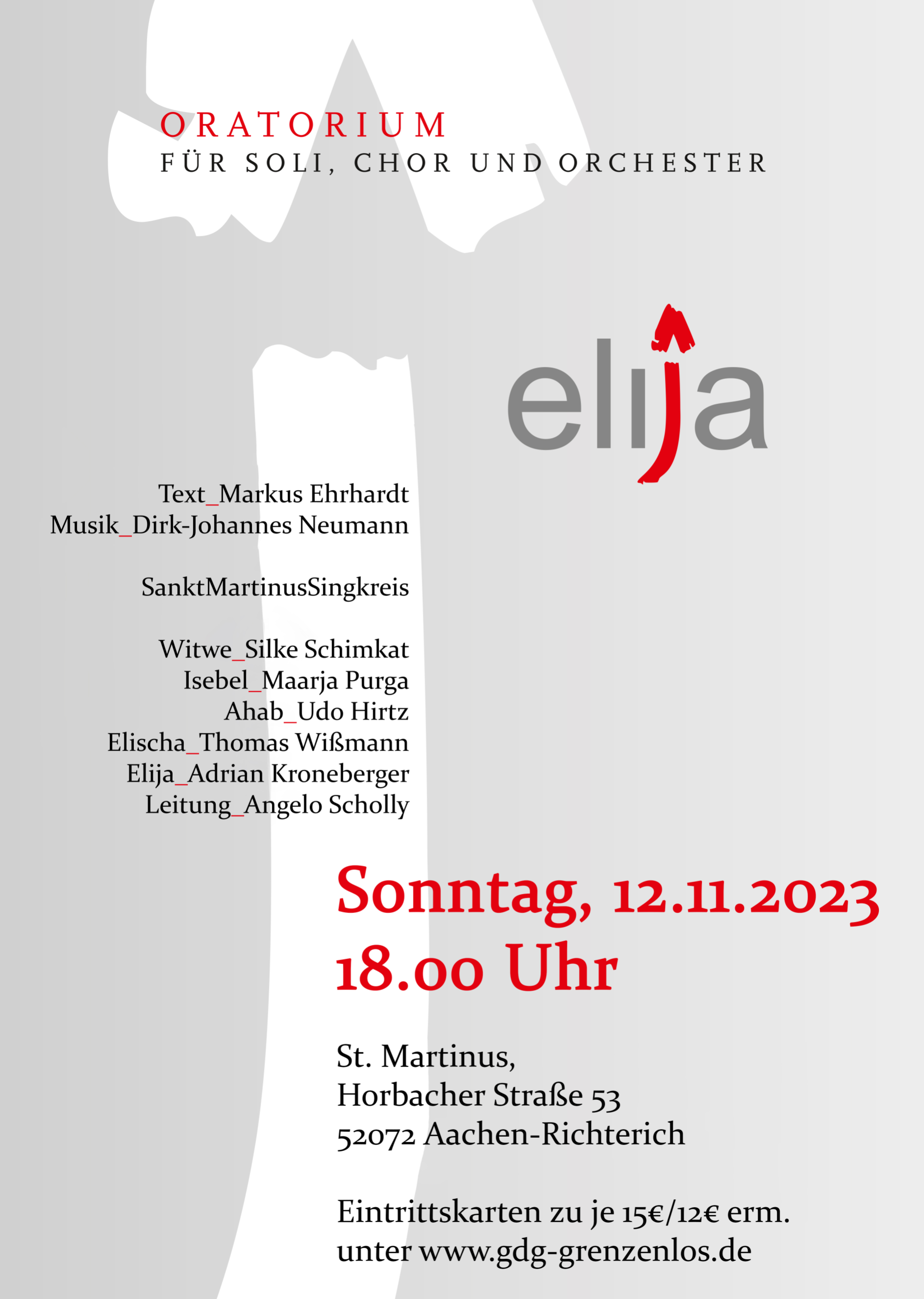 Elija-Konzert 2023 Plakat