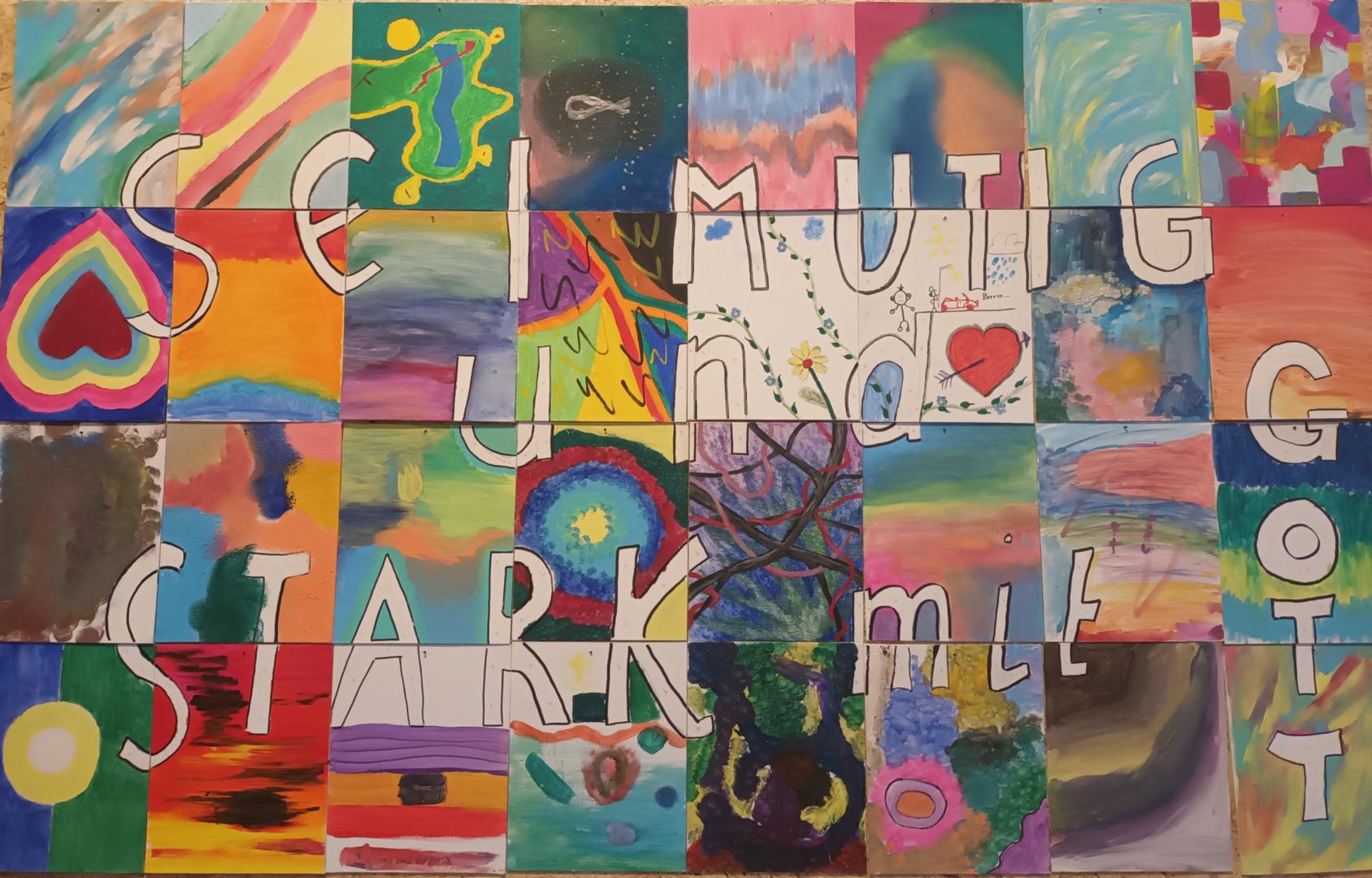 Jahresmotto gestaltet von Firmlingen 2023