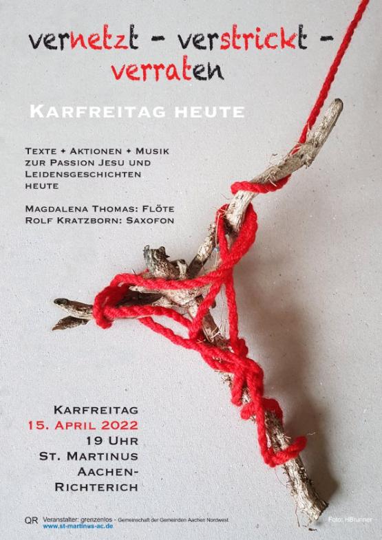 Plakat alternativer Karfreitagsgottesdienst