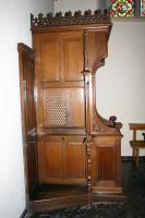 Beichtstuhl Seitenansicht